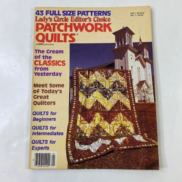 Lady's Circle Patchwork Quilts Magazine No 1 Summer 1980 43 Full-Size Patterns - Picture 1 of 11